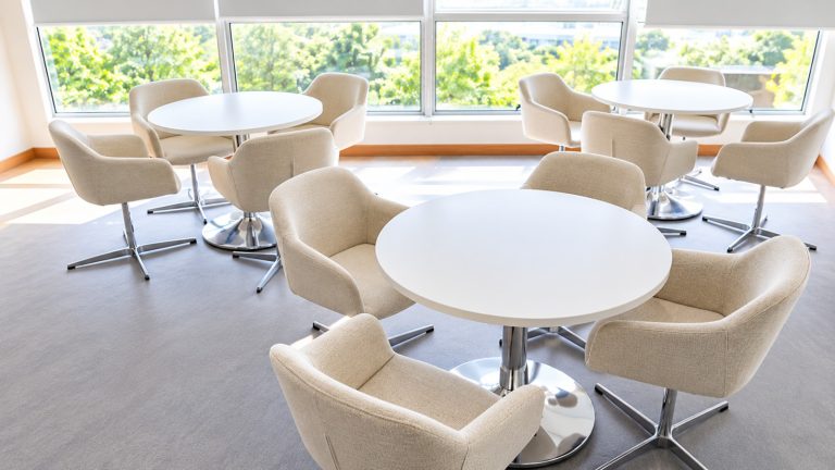 Modern collaborative hubs showcasing contemporary furniture design and spatial aesthetics